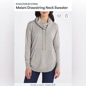 MELANI Cozy Gray Cowl Neck Sweater Runs Big STITCH FIX
